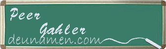 Peer Gahler Visitenkarte